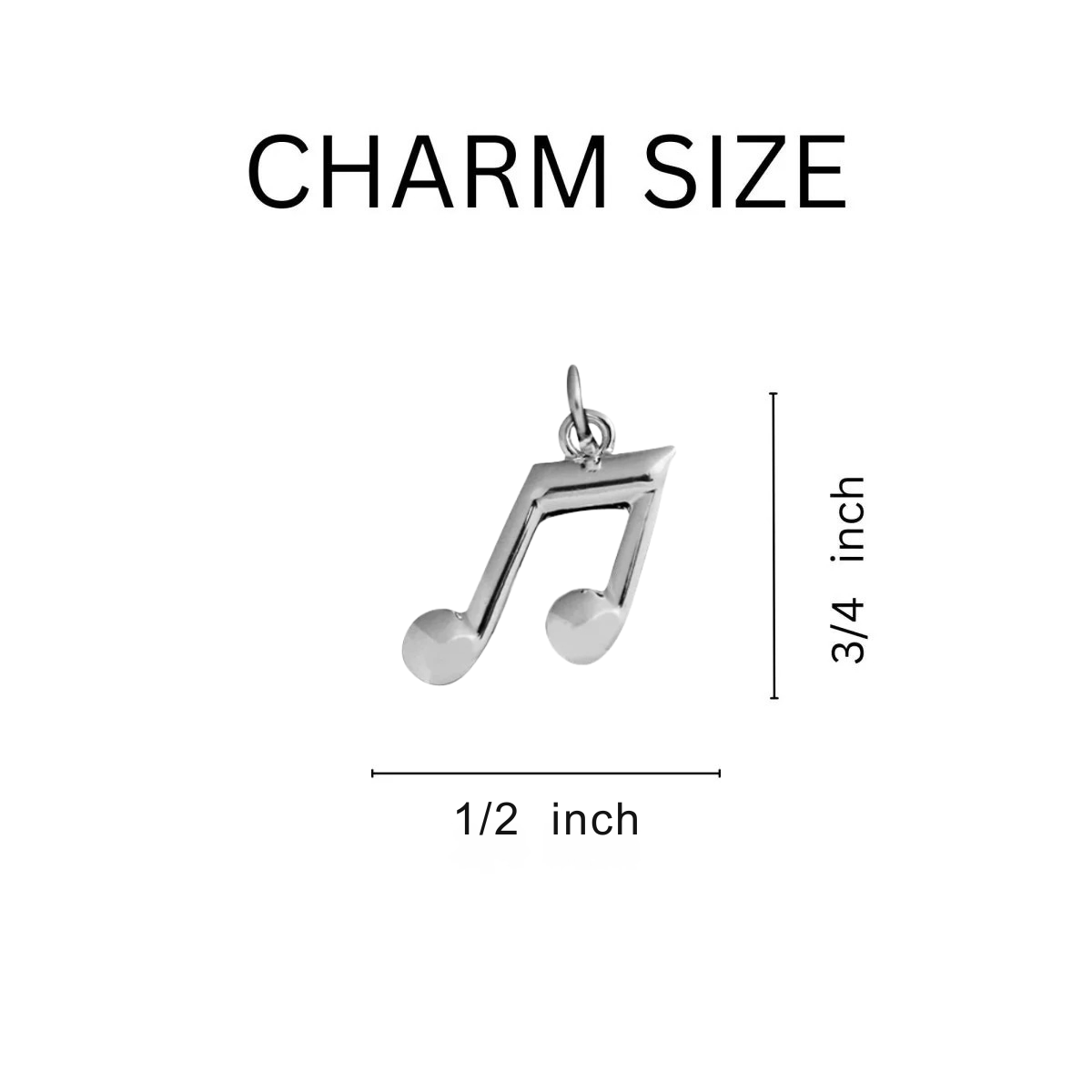 Black Cord Music Note Bracelets