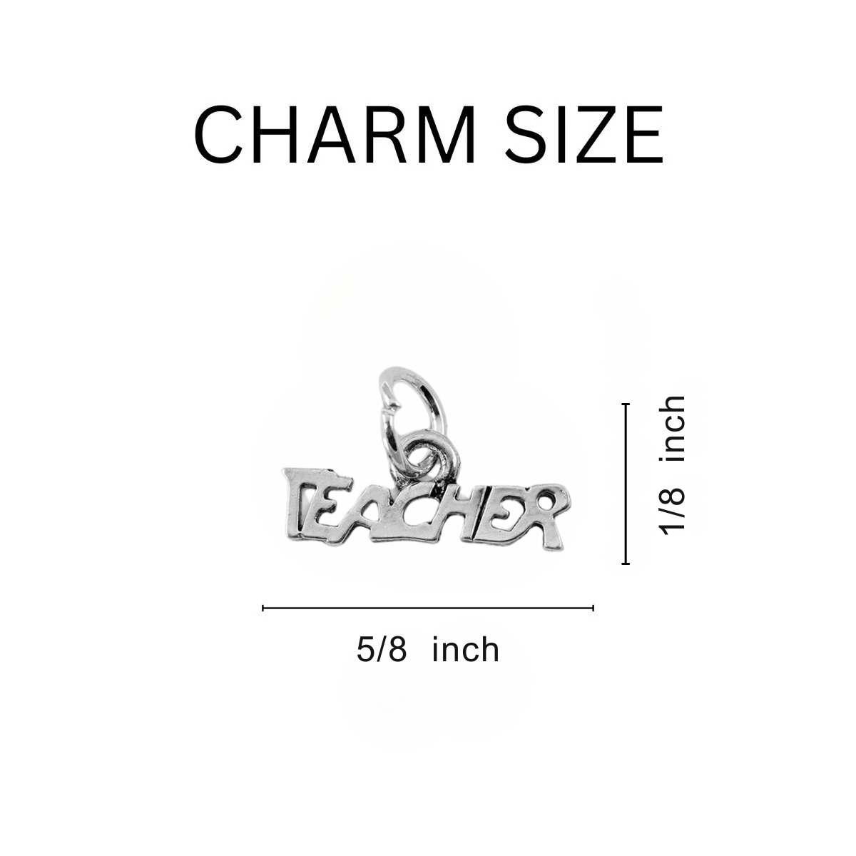 Black Cord Teacher Charm Bracelets