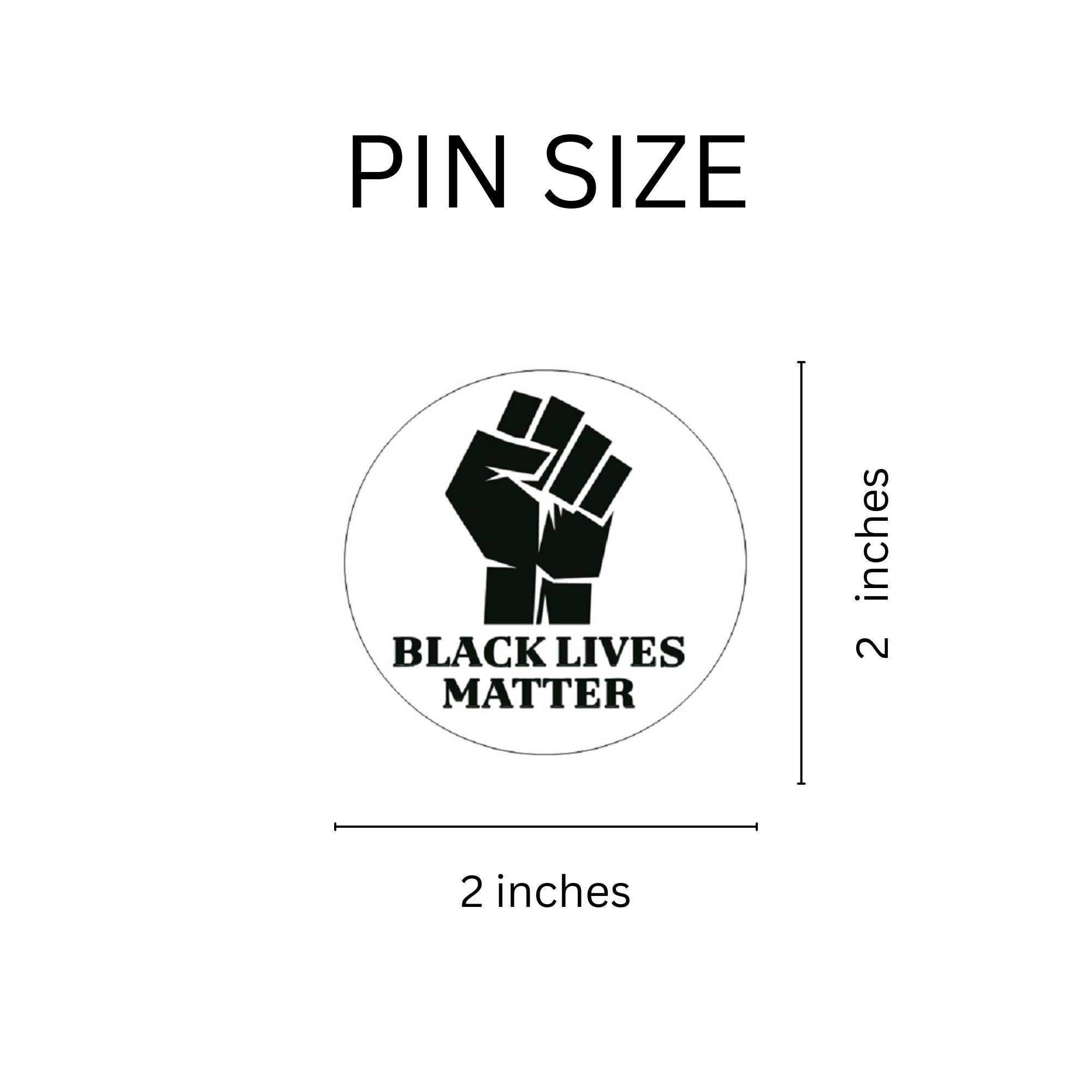 Black Lives Matter Button Pins