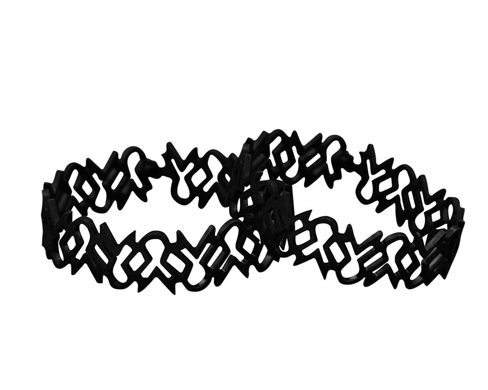 Black Ribbon Shaped Bracelets