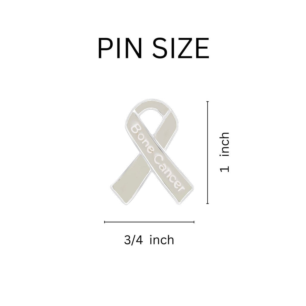 10 Pack Bone Cancer Awareness Ribbon Pins