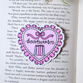 Bookworm Heart 3-inch Matte Sticker