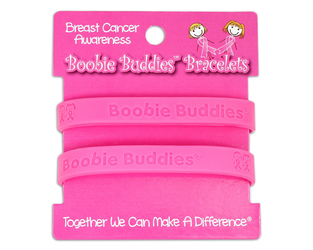 Breast Cancer Boobie Buddie Bracelet Counter Display (12 Cards)