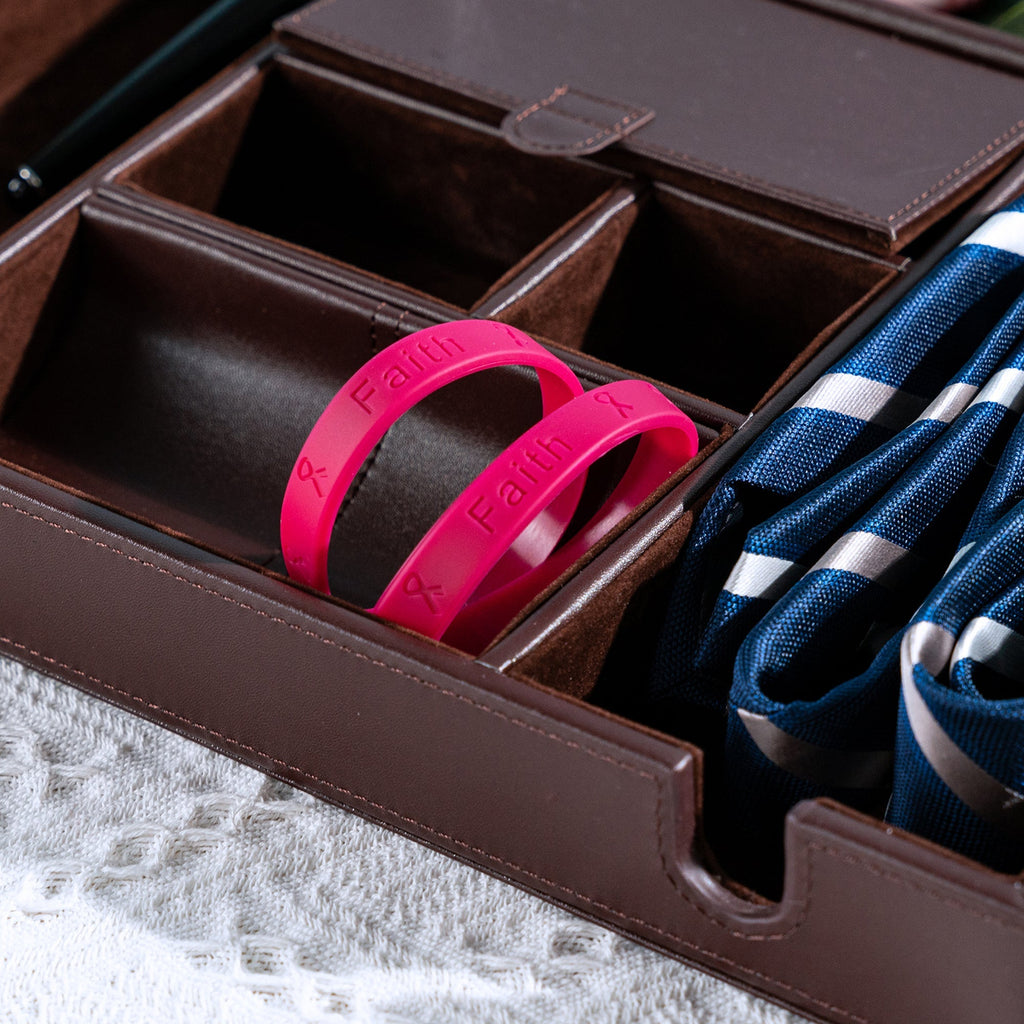 Burgundy Silicone Bracelets