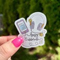 Busy Woman Crushed Glitter Sticker