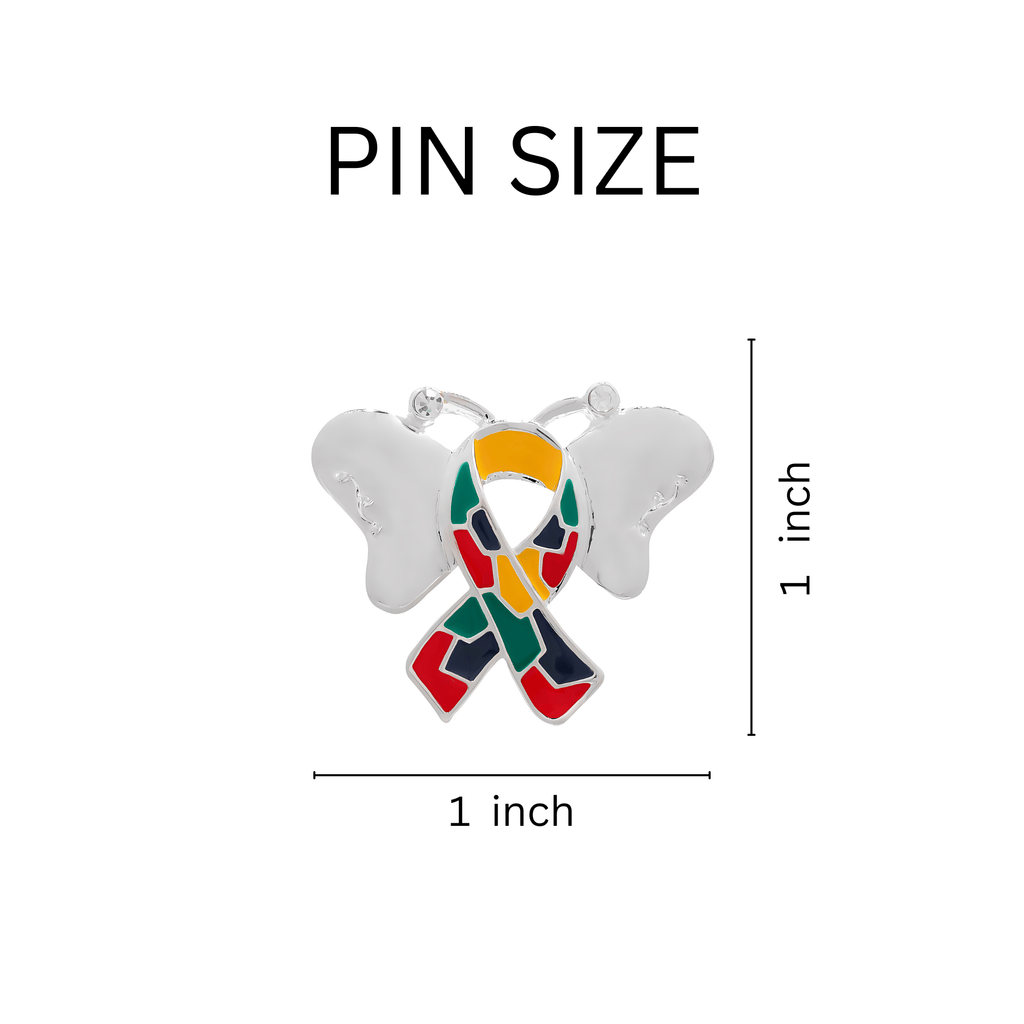 Butterfly Autism Ribbon Pins