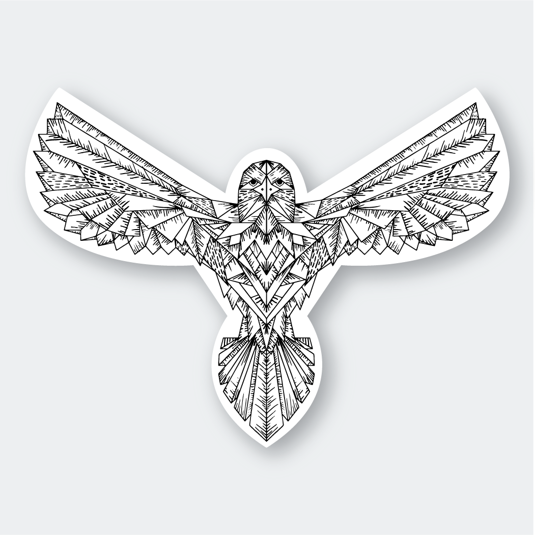 Geo Eagle Sticker