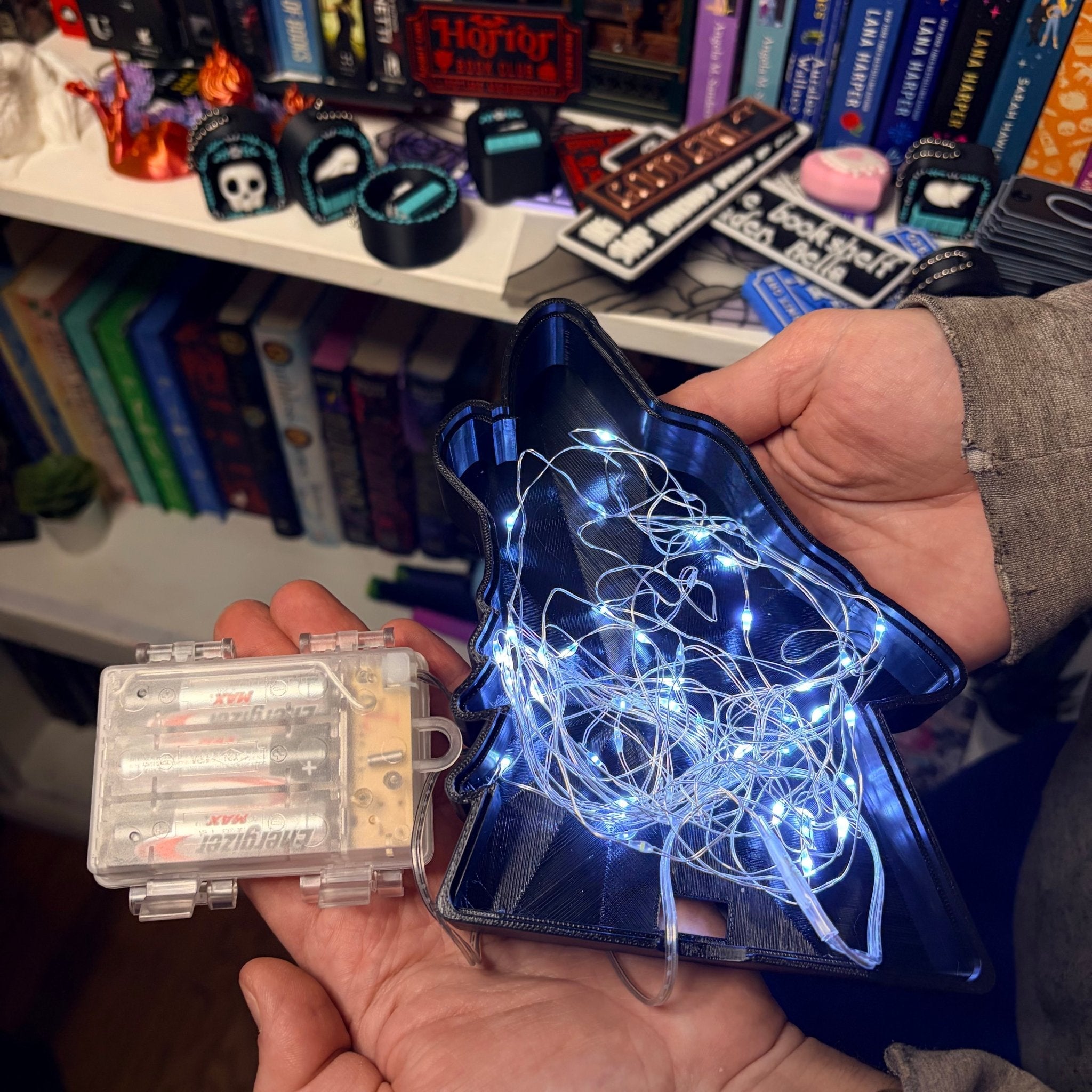 Celestial Wolf Light Up Book Nook