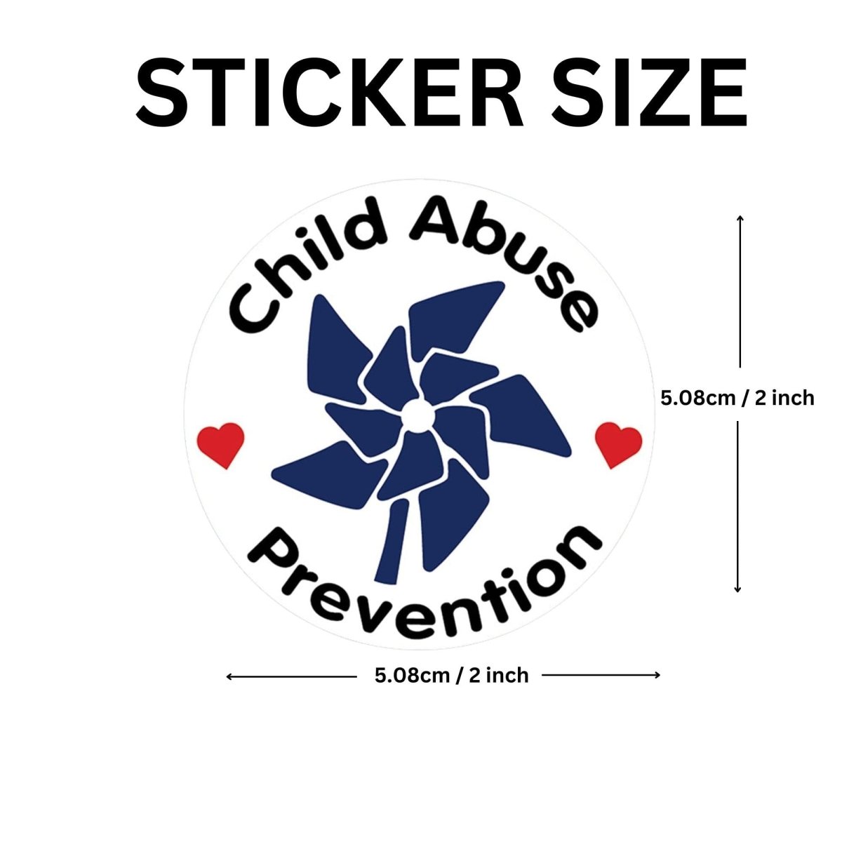 Child Abuse Awareness Stickers