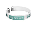 Child Size Teal Ribbon Bangle Bracelets