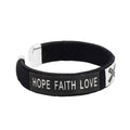 Child Sized Black Ribbon Bangle Bracelets
