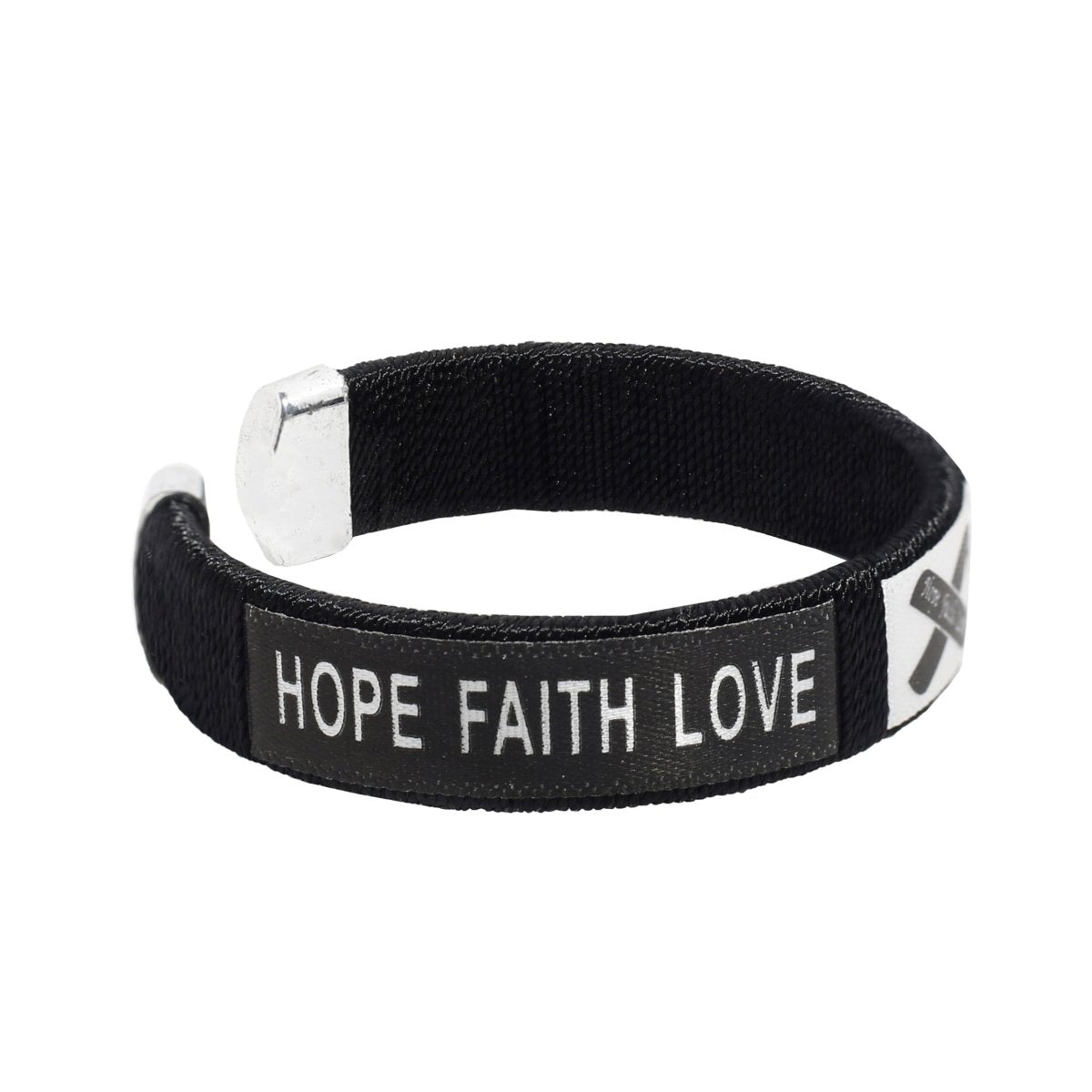 Child Sized Black Ribbon Bangle Bracelets