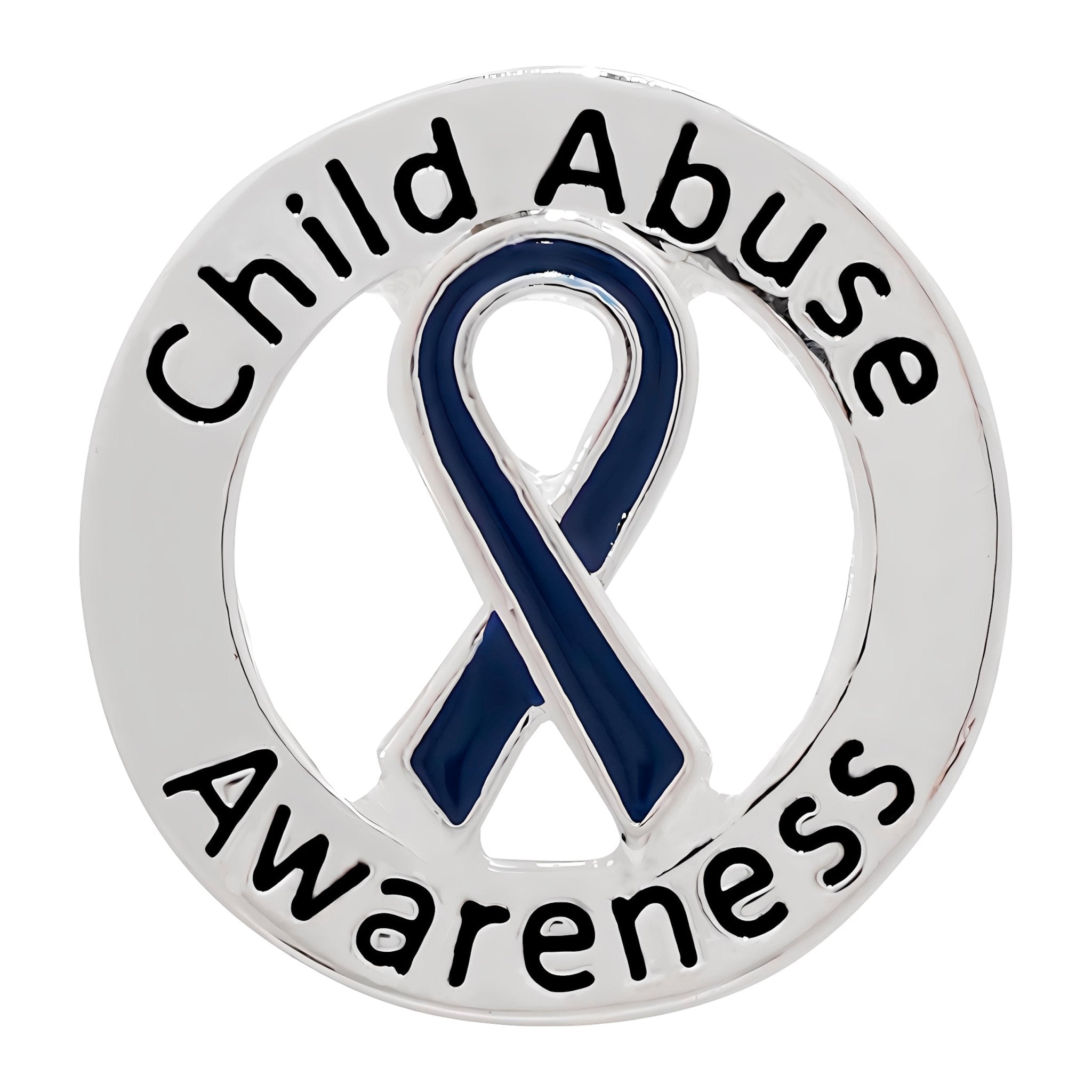 10 Pack Child Abuse Awareness Ribbon Pins