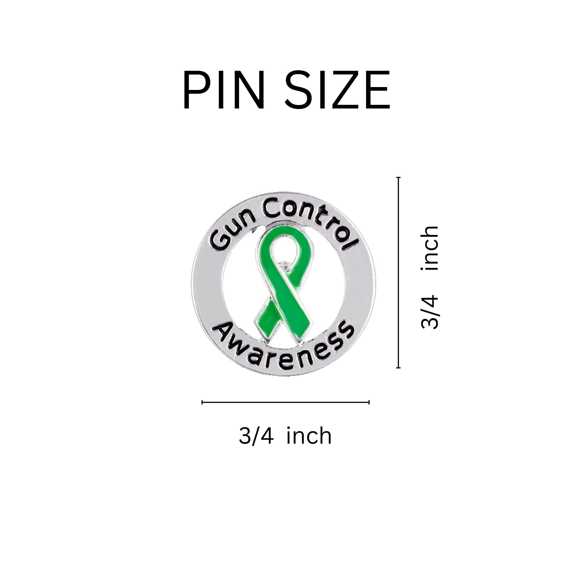 Circle Gun Control Awareness Pins