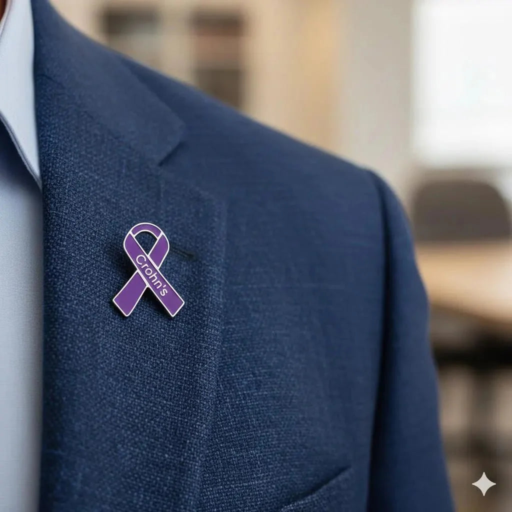 Crohn's Disease Awareness Ribbon Pins