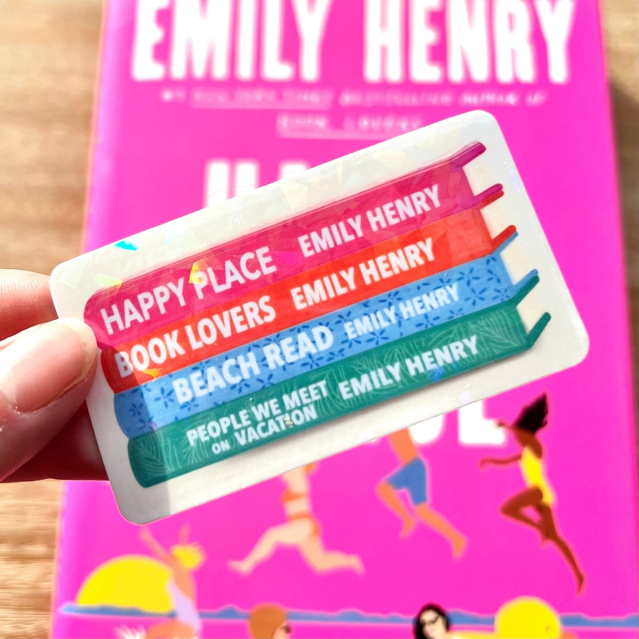 Custom Book Stack Sticker