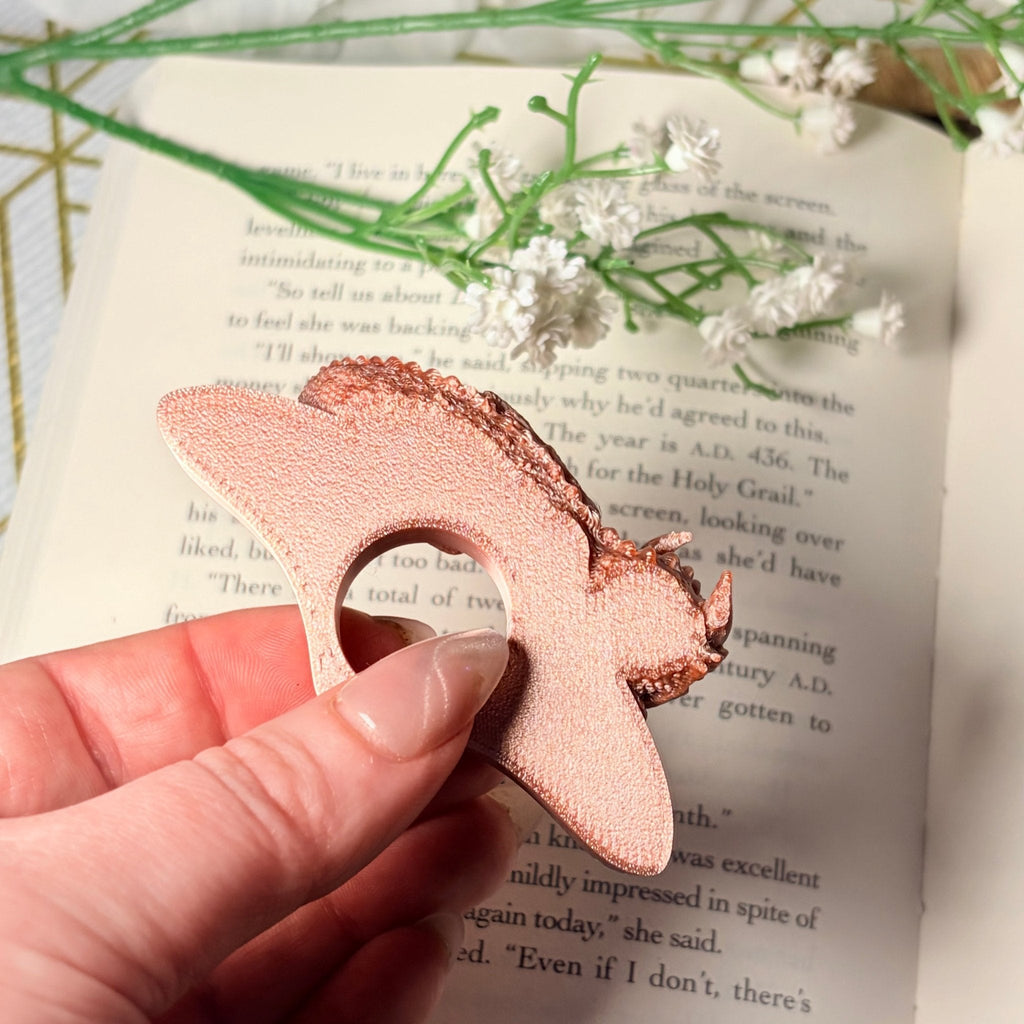 Cute Dragon 3d Printed Thumb Book Holder