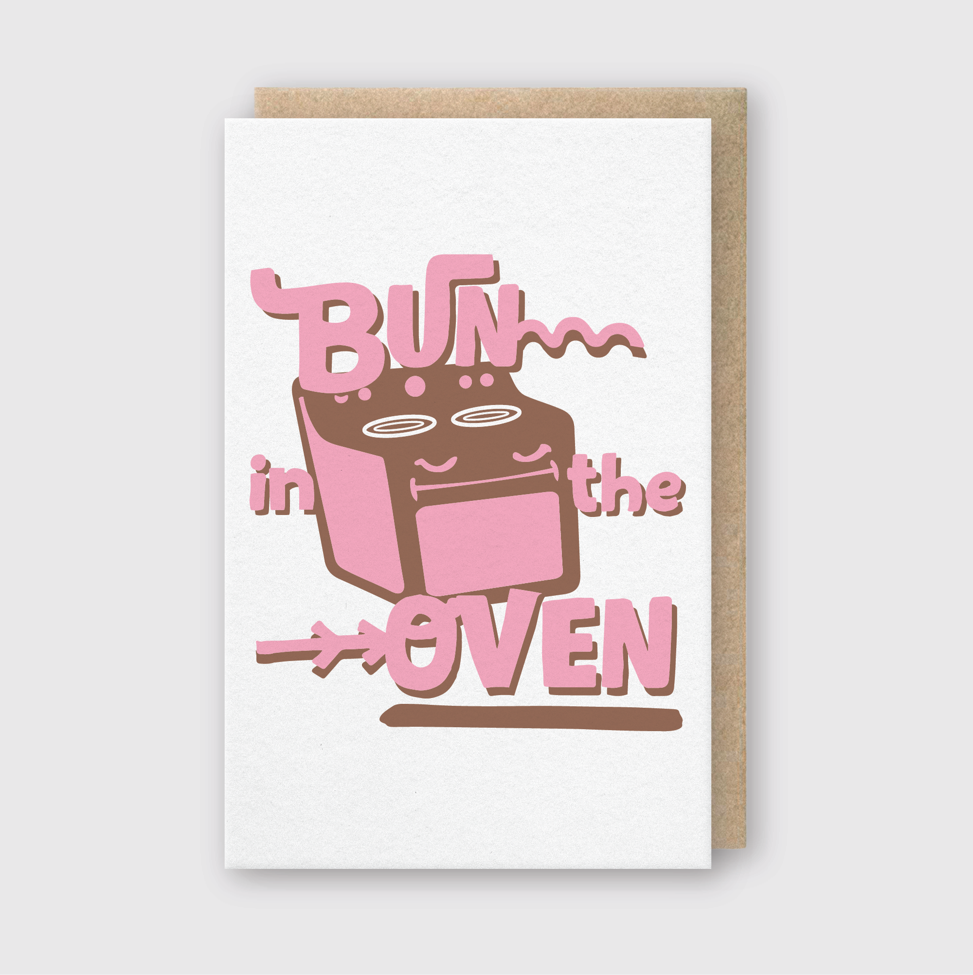 Bun In the Oven Greeting Card