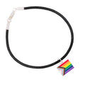 Daniel Quasar Flag Charm on Black Cord Bracelets