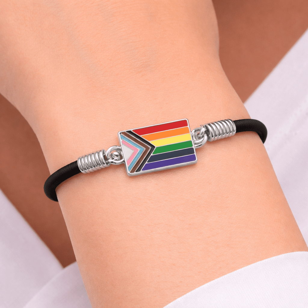 Daniel Quasar Flag Charm Stretch Bracelets