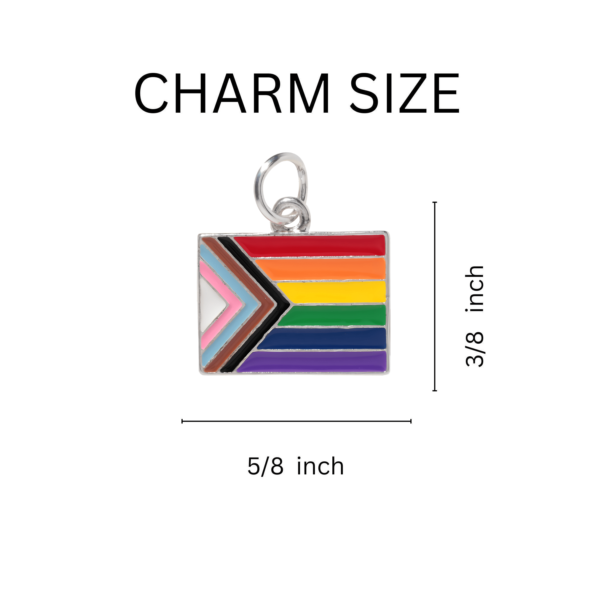 10 Pack Daniel Quasar Flag Charms