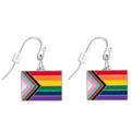Daniel Quasar Flag Hanging Earrings