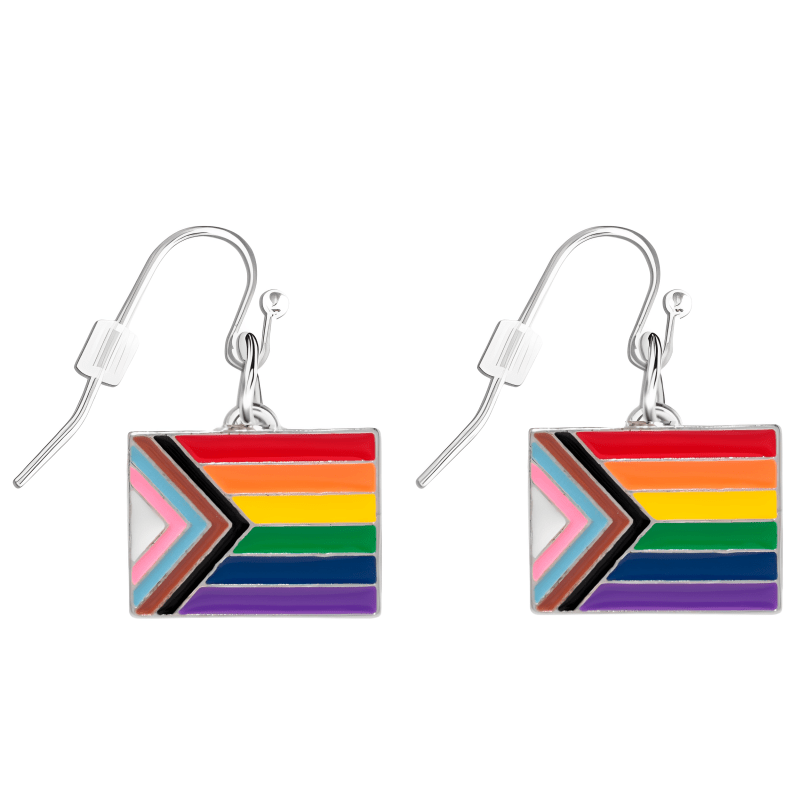 Daniel Quasar Flag Hanging Earrings