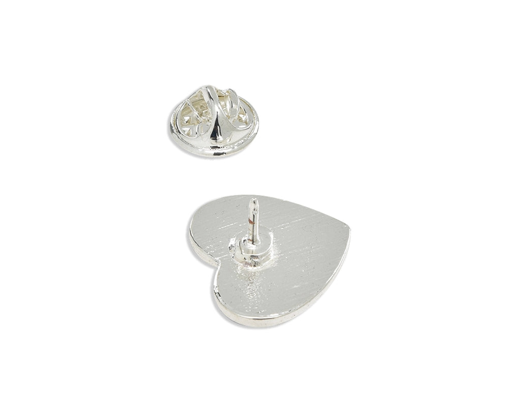 10 Pack Daniel Quasar Flag Heart Pins