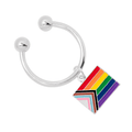 Daniel Quasar Flag Horseshoe Style Key Chains