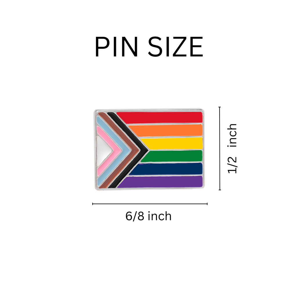 10 Pack Daniel Quasar Flag Lapel Pins