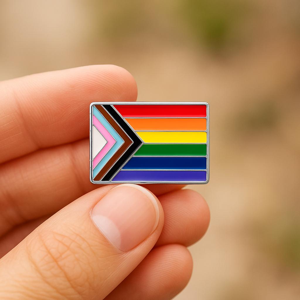Daniel Quasar Flag Lapel Pins