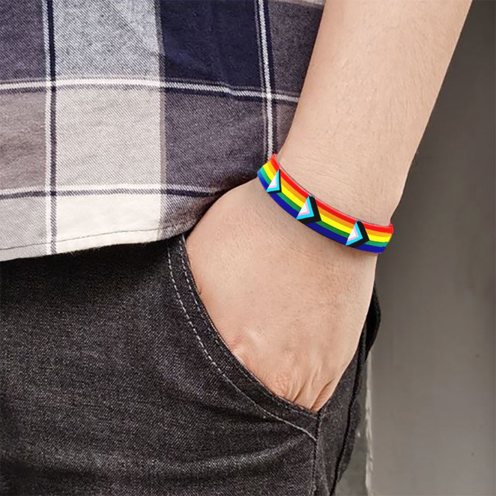 Daniel Quasar Flag Silicone Bracelets