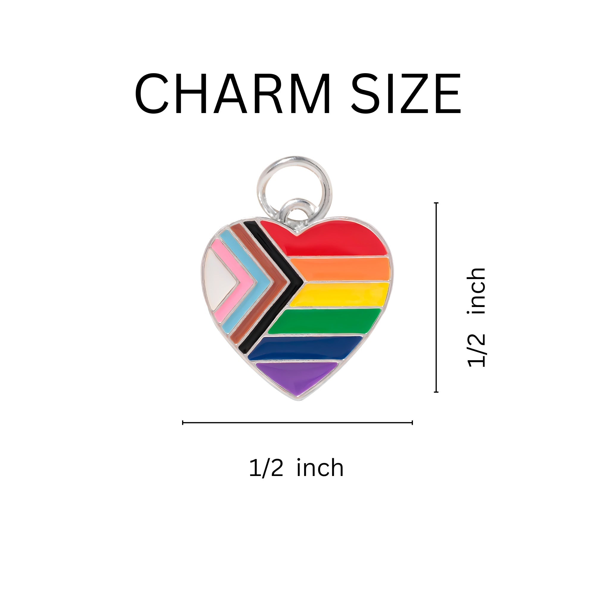 Daniel Quasar Heart Flag Hanging Earrings