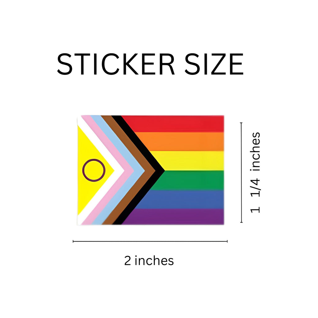 Daniel Quasar Intersex-Inclusive Flag Stickers (250 per Roll)