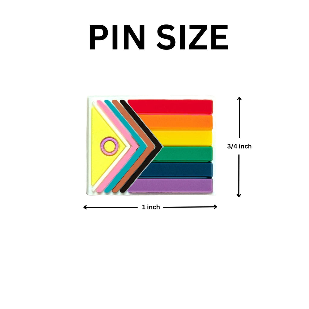 10 Pack Daniel Quasar Intersex-Inclusive Flag Lapel Pins