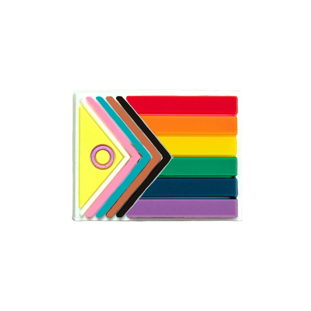 10 Pack Daniel Quasar Intersex-Inclusive Flag Lapel Pins