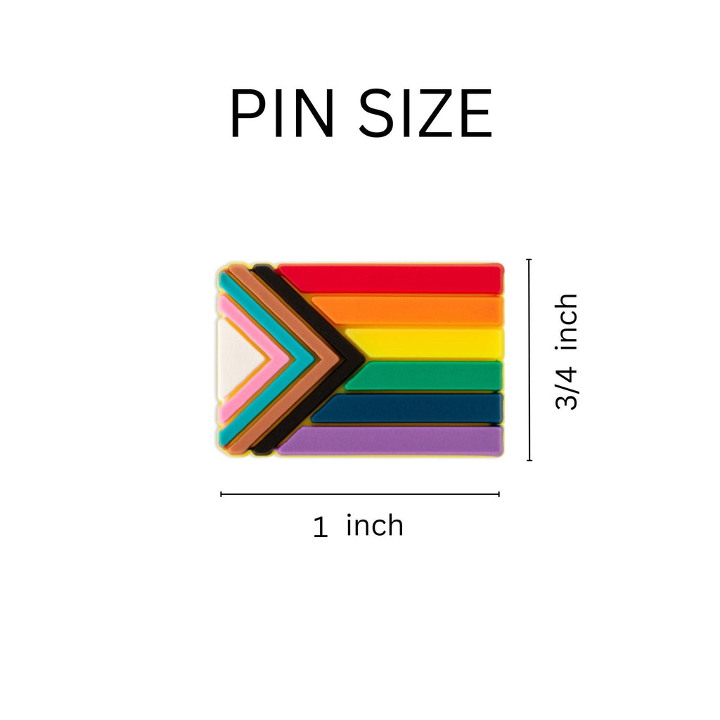 Daniel Quasar Rectangle Shaped Flag Silicone Flag Pins