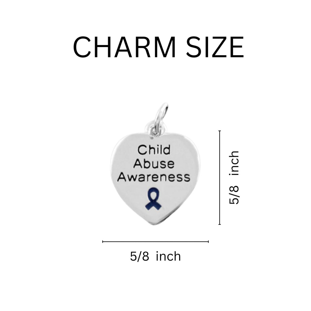 Dark Blue Ribbon Child Abuse Awareness Rope Bracelets