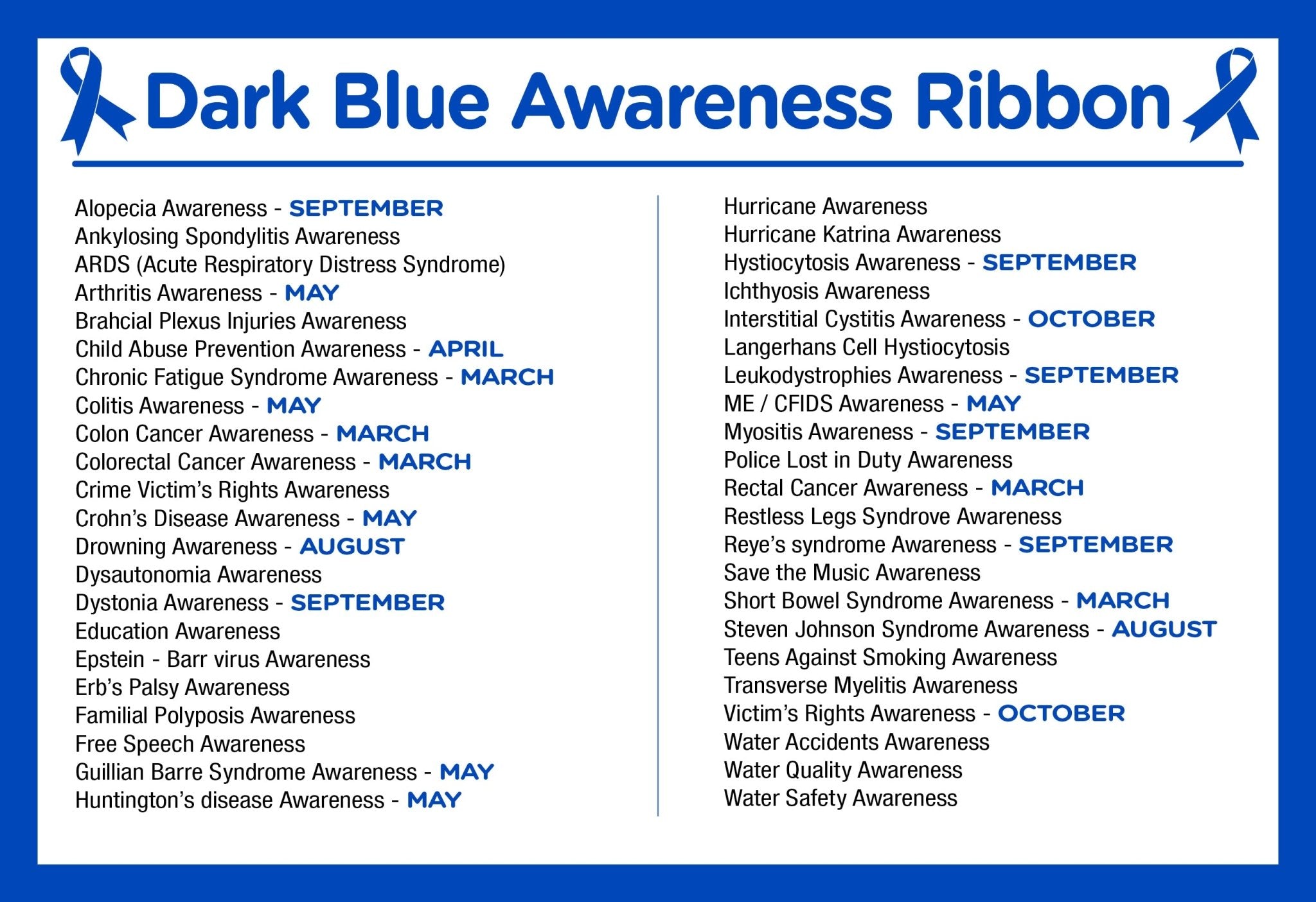 Dark Blue Silicone Bracelets (Child Size)