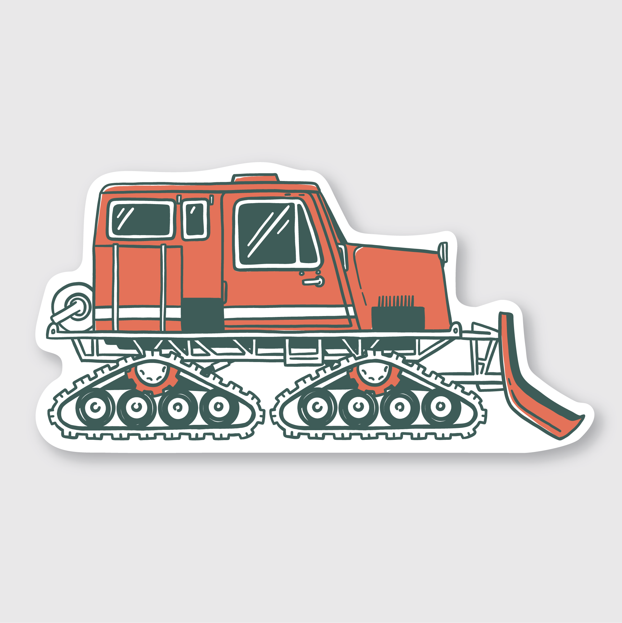 Snow Cat Sticker