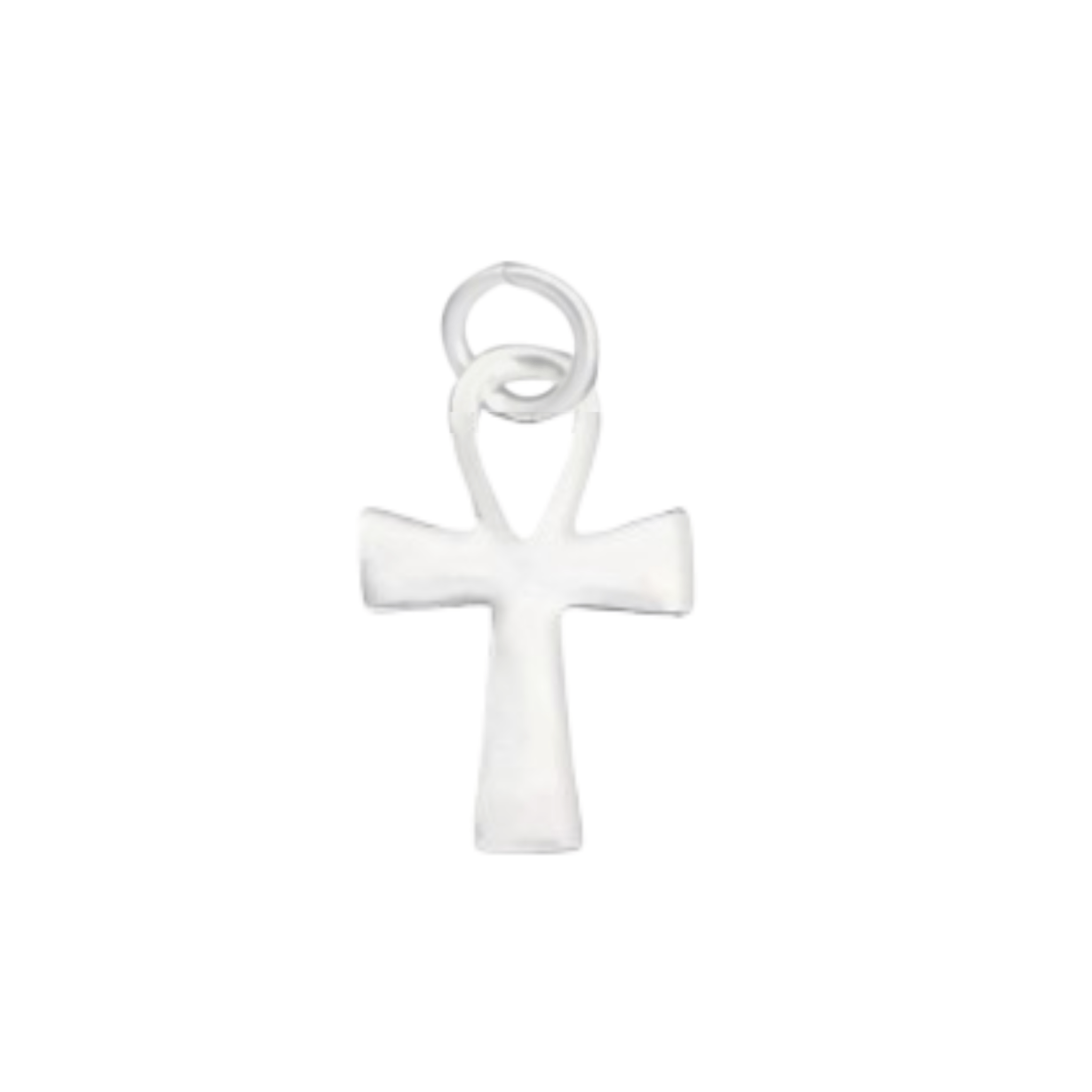 Decorative Silver Cross Charm