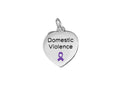 Domestic Violence Awareness Heart Charms