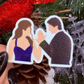 Elena and Damon Crushed Glitter Sticker