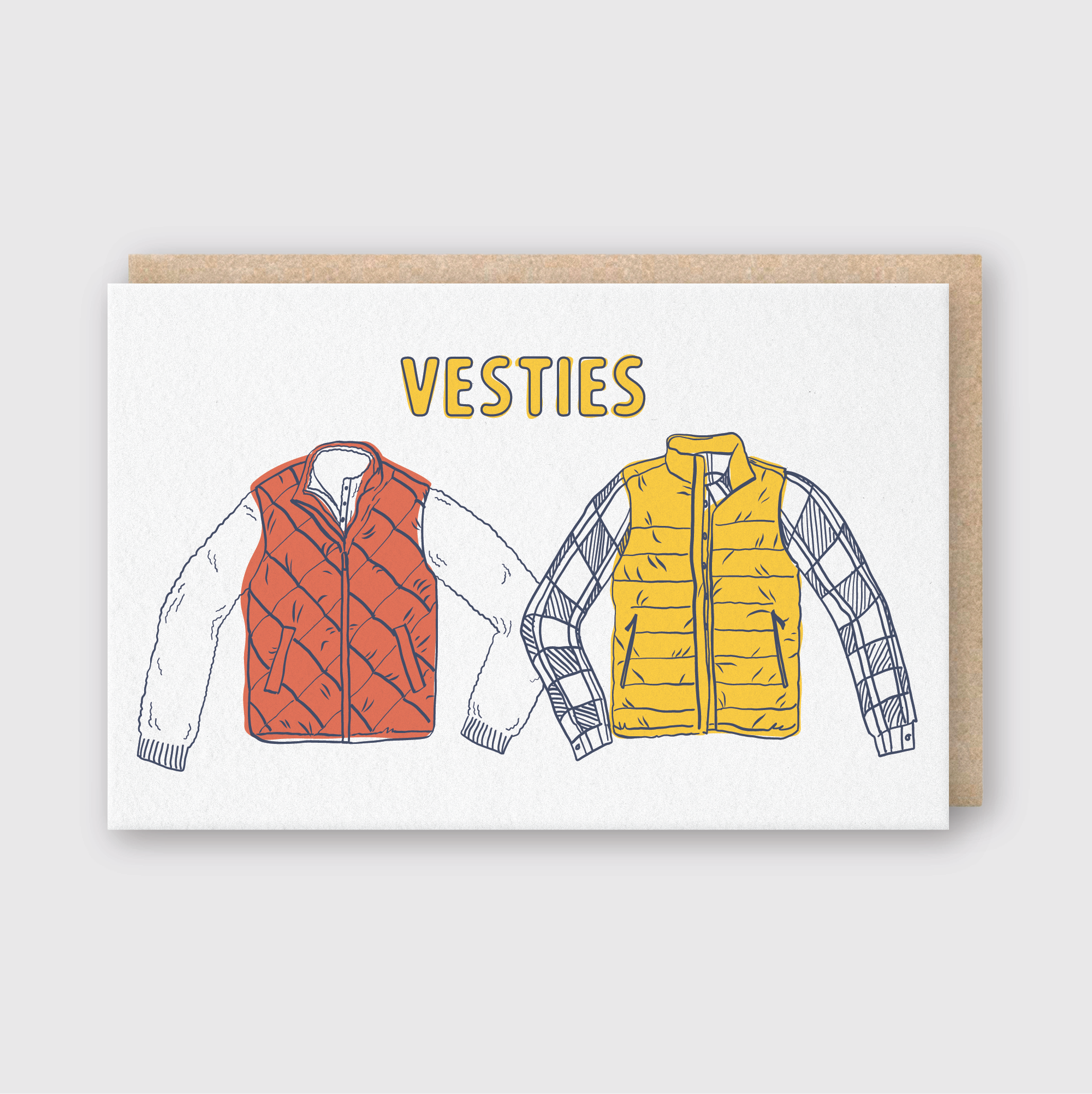Vesties Besties Greeting Card