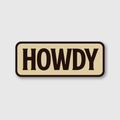 Howdy Sticker
