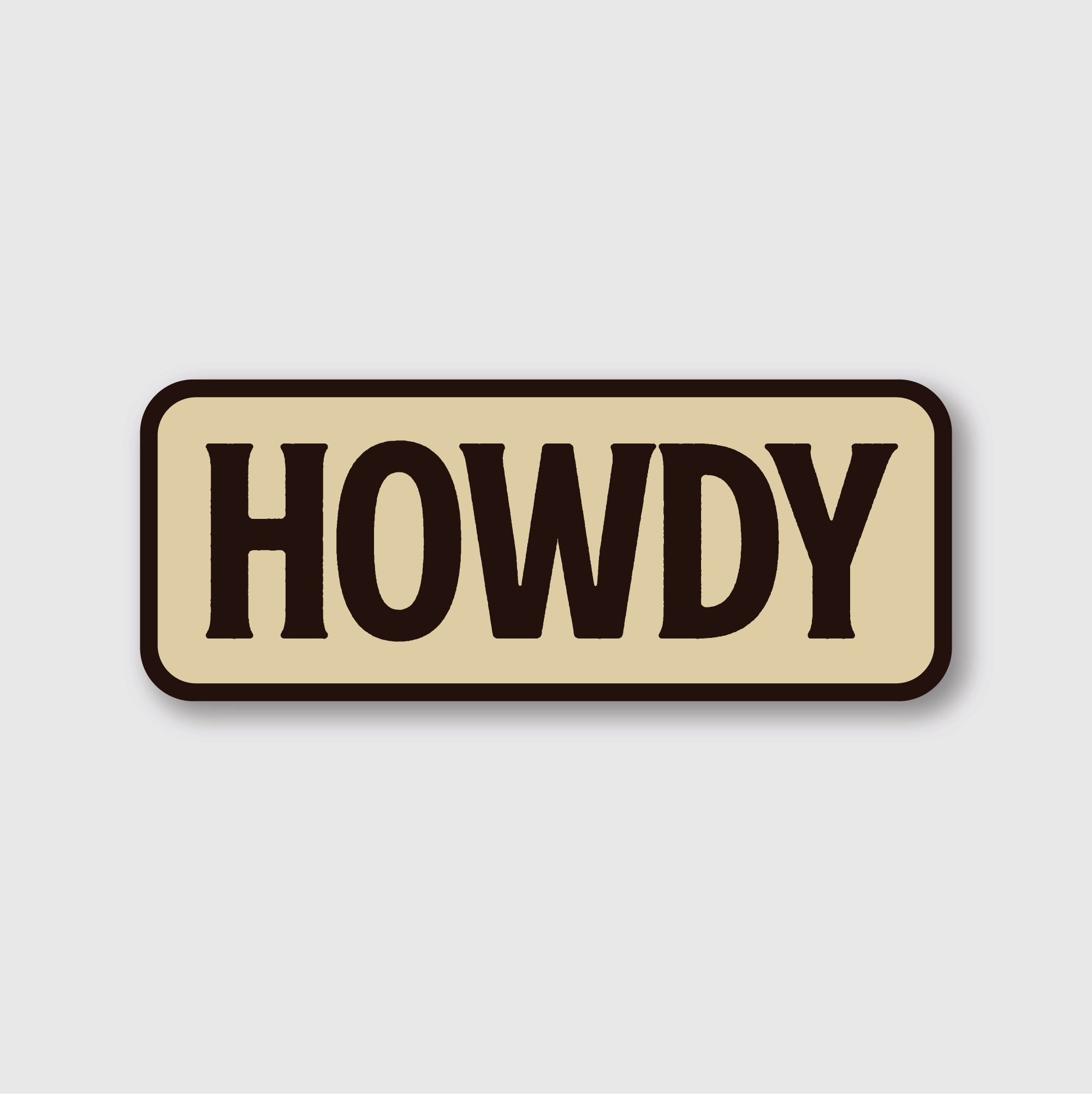 Howdy Sticker