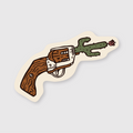 Cactus Revolver Sticker