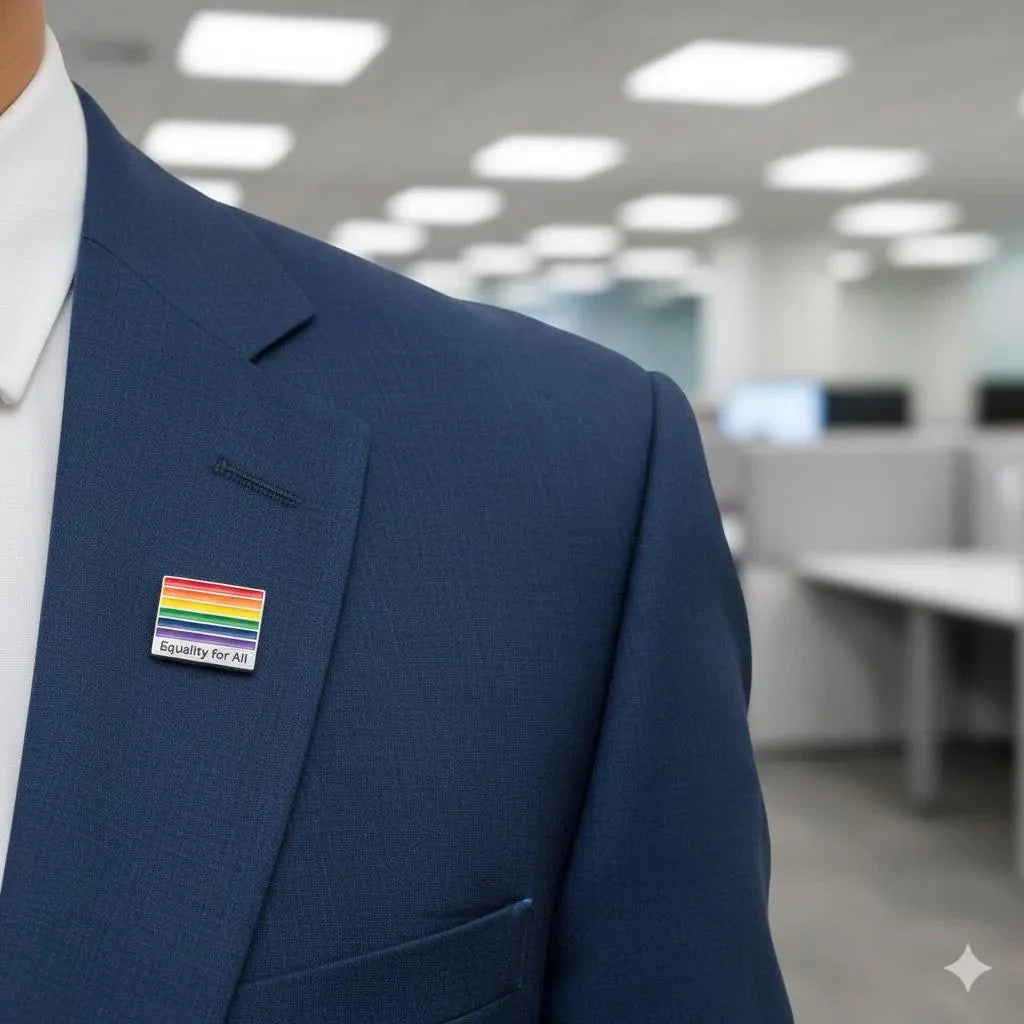 Equality For All Rainbow Flag Pins