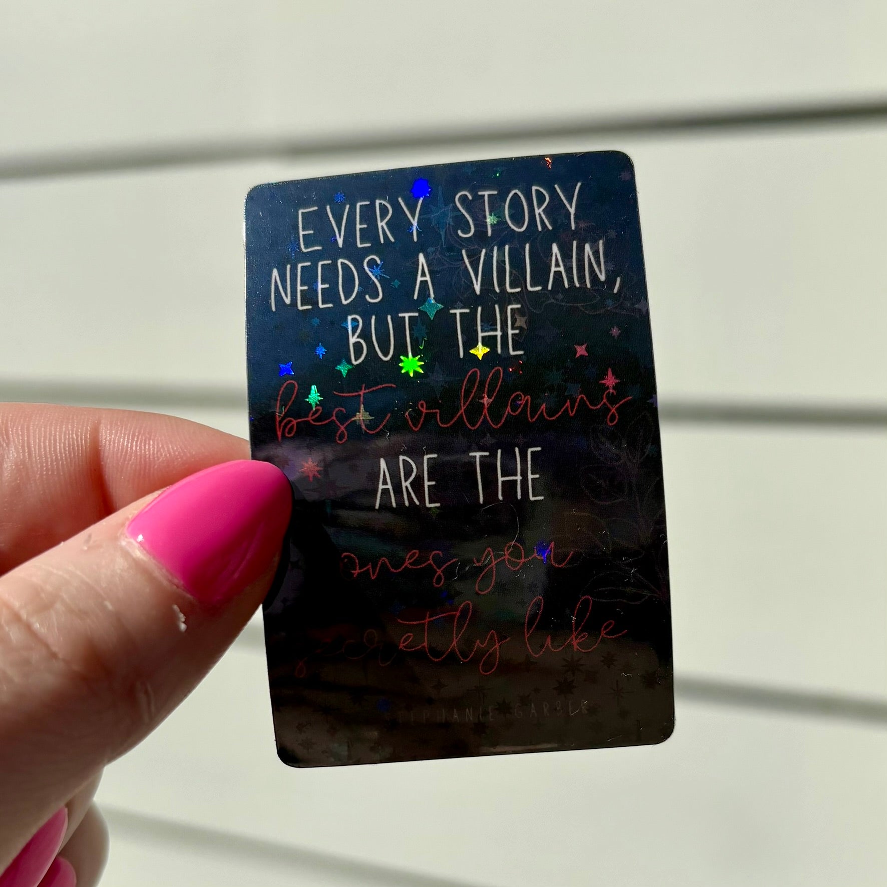 Every Story Needs a Villain Sticker