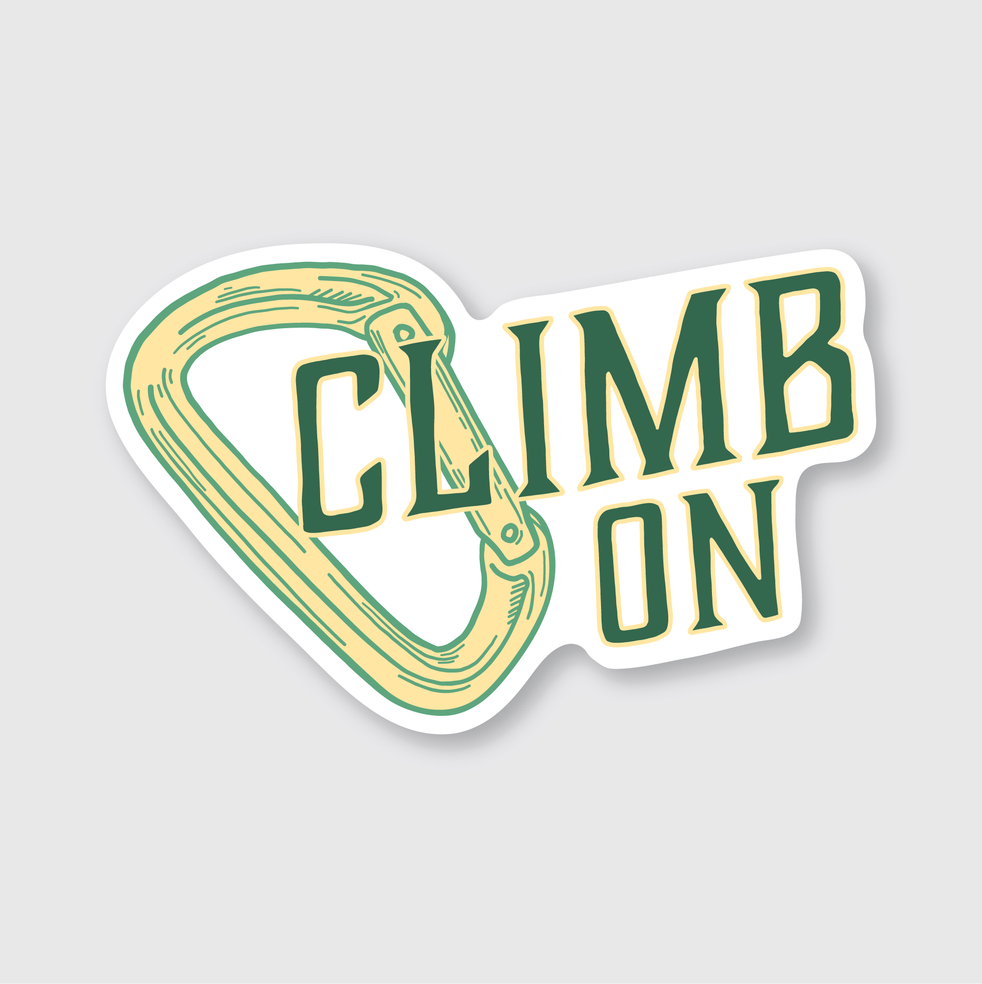 Climb On Sticker